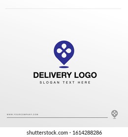 Delivery Logo.Use for delivery company,travel company,expedition company.Vector Illustration.