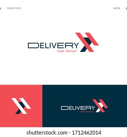 Delivery - logo design concept arrow