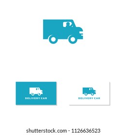 Delivery Logo Design Vector Symbol Truck Van