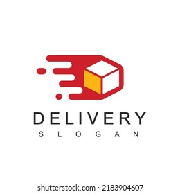 Delivery Logo Designs Template. Illustration Of Moving Box Element For Logistic, Expedition And Cargo Company Logo