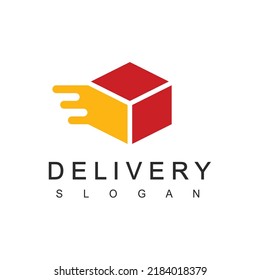 Delivery Logo Designs Template. Illustration Of Moving Box Element For Logistic, Expedition And Cargo Company Logo