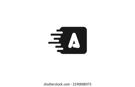 Delivery logo english alphabet letters A TO Z Vector design template elements for your application or company.