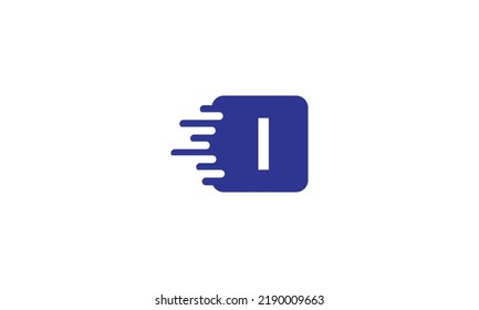Delivery logo english alphabet letters I Vector design template elements for your application or company.