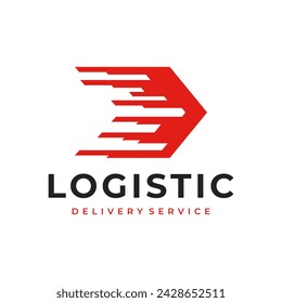 delivery logo. express logistic courier service symbol. money providence provider. transfer finance connection concept design. arrow symbol vector illustration