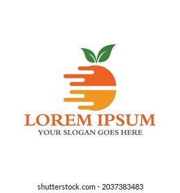 logotipo de entrega, logotipo de almacén de fruta