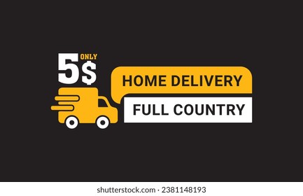 Delivery logo, Home delivery logo