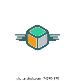 delivery logo. icon. editable. simple