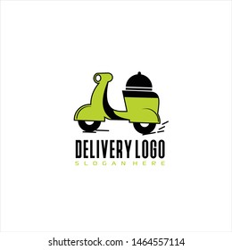  delivery logo icon vector template with scooter bike box,  Scooter logo designs concept vector