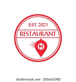 logotipo de entrega, logotipo de restaurante vectorial