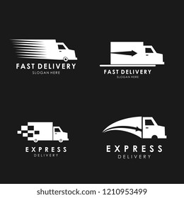 Delivery Logo Template Stock Vector (Royalty Free) 1210953499 ...