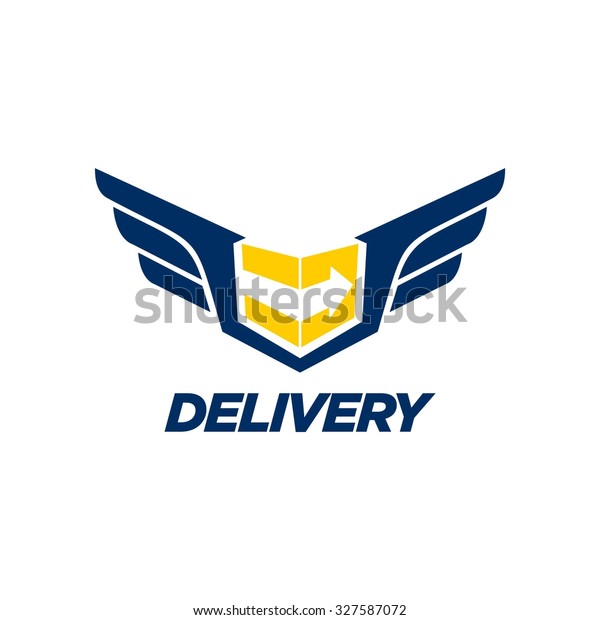 Delivery Logo Template. Air freight delivery logo\
design. Military delivery\
company