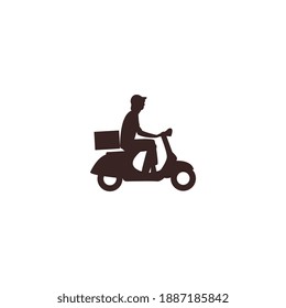 Plantilla de logotipo de entrega, ilustración de icono de diseño