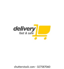 Delivery Logo Template. Mobile shop logo