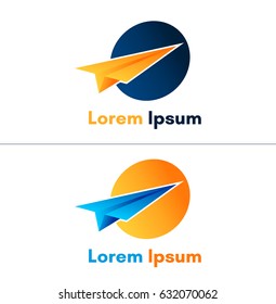 Delivery logo template. Postal service. White background. Vector.