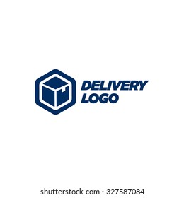 Delivery Logo Template. Quality protection delivery logo