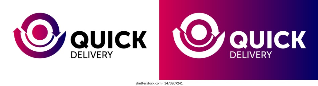 Delivery Logo Template. QUICK DELIVERY LOGOTYPE DESIGN.