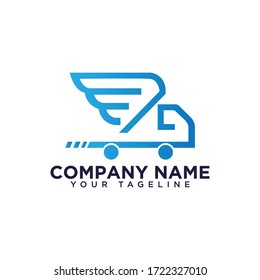 Plantilla de logotipo de entrega Transporte - plantilla de logotipo vectorial.