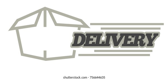 Delivery logo template . Vector isolated icon for post mail