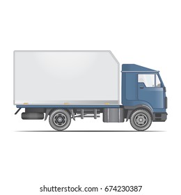 Delivery lorry vector EPS10