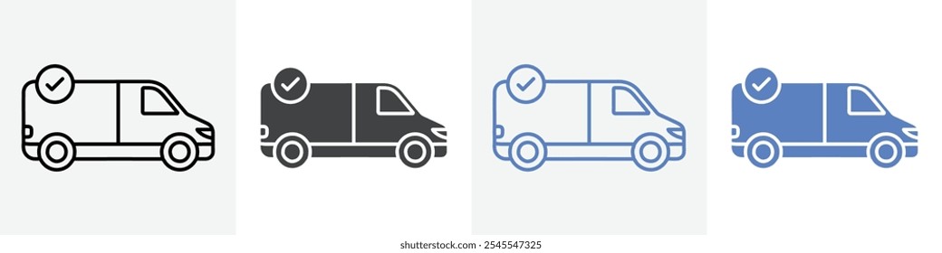 delivery made icon Group symbol or sign vector