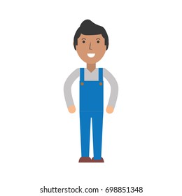 Delivery man cartoon