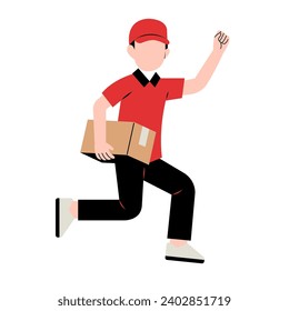 Paquete de retención de caracteres para el hombre de entrega