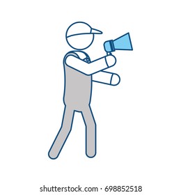 Delivery man courier