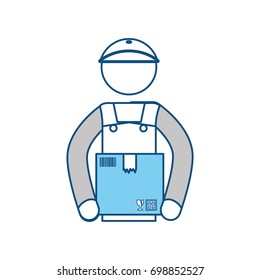 Delivery man courier