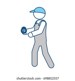 Delivery man courier