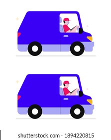 Delivery Man Deliver Order Using Car