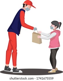 El proveedor entrega el paquete al destinatario