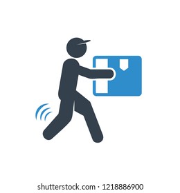 delivery man icon