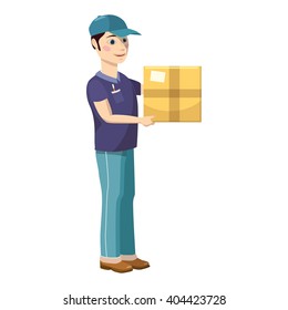 Delivery man icon