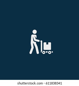 Delivery man icon