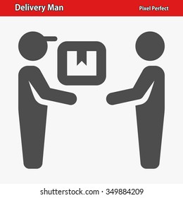 Delivery Man Icon. Professional, pixel perfect icons optimized for both large and small resolutions. EPS 8 format.