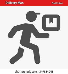 Delivery Man Icon. Professional, pixel perfect icons optimized for both large and small resolutions. EPS 8 format.