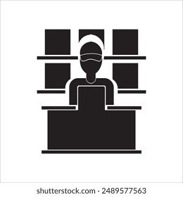 Delivery Man Icon Vector Element