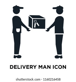 Delivery Man icon vector isolated on white background, Delivery Man transparent sign
