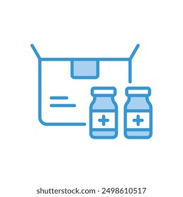 Icono de Vector de hombre de entrega ilustración de stock