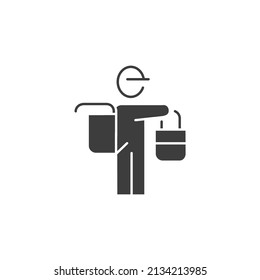 Delivery Man icons  symbol vector elements for infographic web