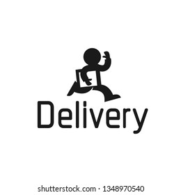 Delivery man logo