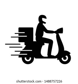 motorbike delivery icon images stock photos vectors shutterstock https www shutterstock com image vector delivery man riding motorcycle icon symbol 1488757226