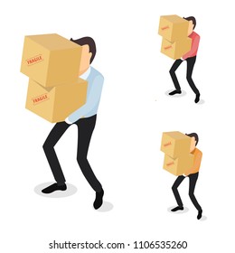 Delivery man service vector