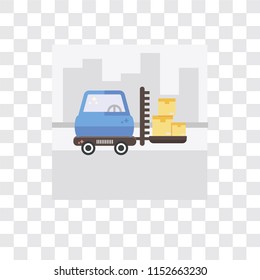 Delivery man vector icon isolated on transparent background, Delivery man logo concept