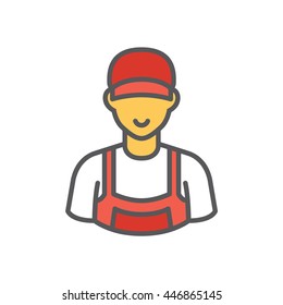 delivery man vector illustration