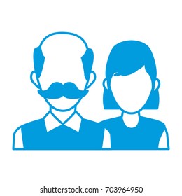 delivery man and woman portrait people worker