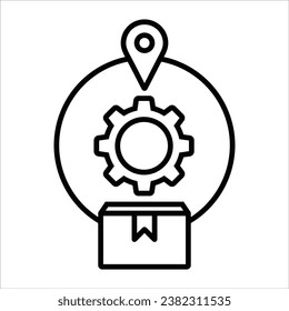 Delivery Management, Package delivery, shipping related line icon