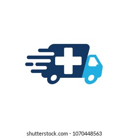 Delivery Medical Logo Icon Design