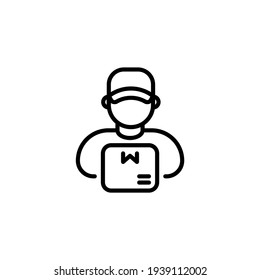 icono de entrega en vector. Logotipo