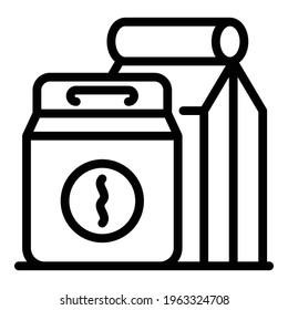 Delivery menu icon. Outline Delivery menu vector icon for web design isolated on white background